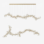 Porcelain Gingko Chandelier