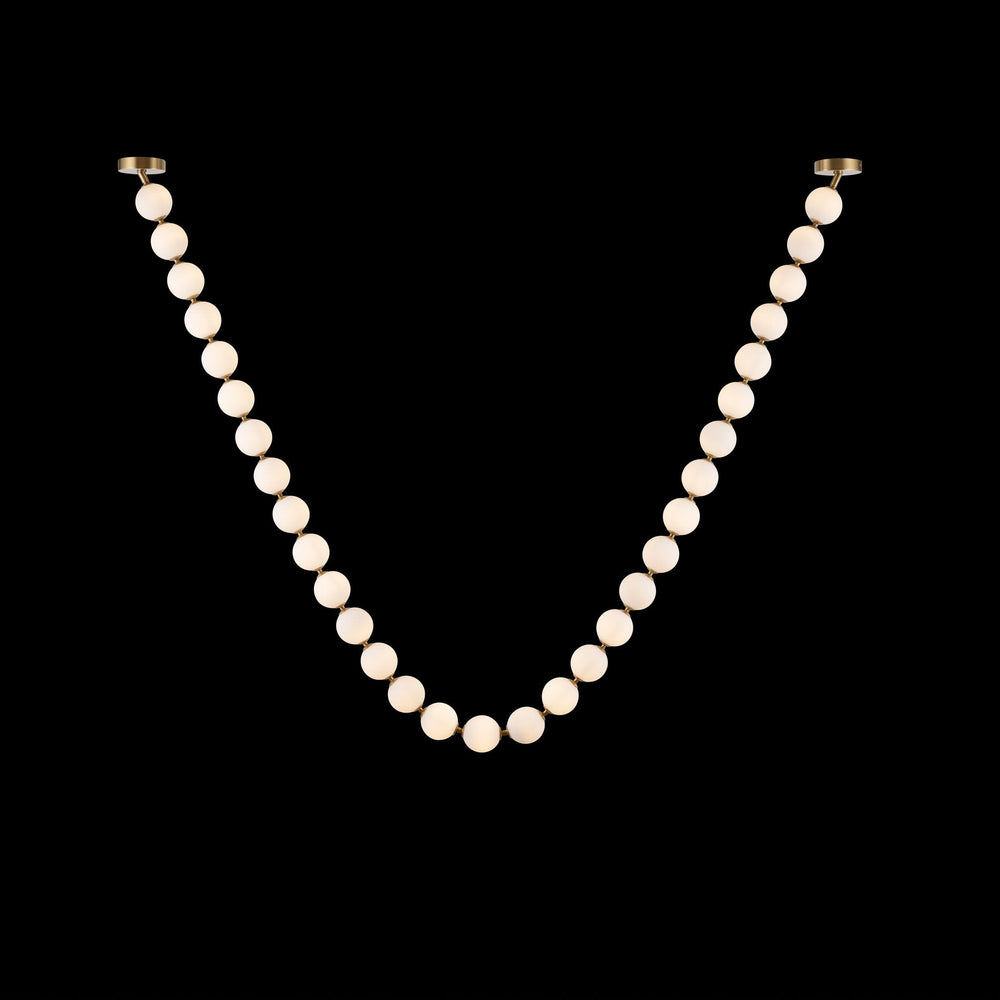 Pearl Glass Necklace Balls Chandelier