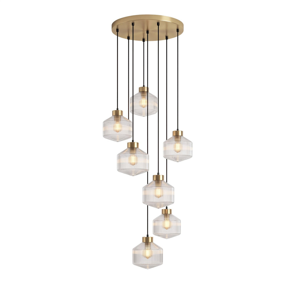 Striped Spinning Top Pendant Light