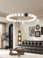 Celestial Bead Ring Chandelier
