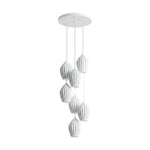 Ceramic Ribbed Pendant Light