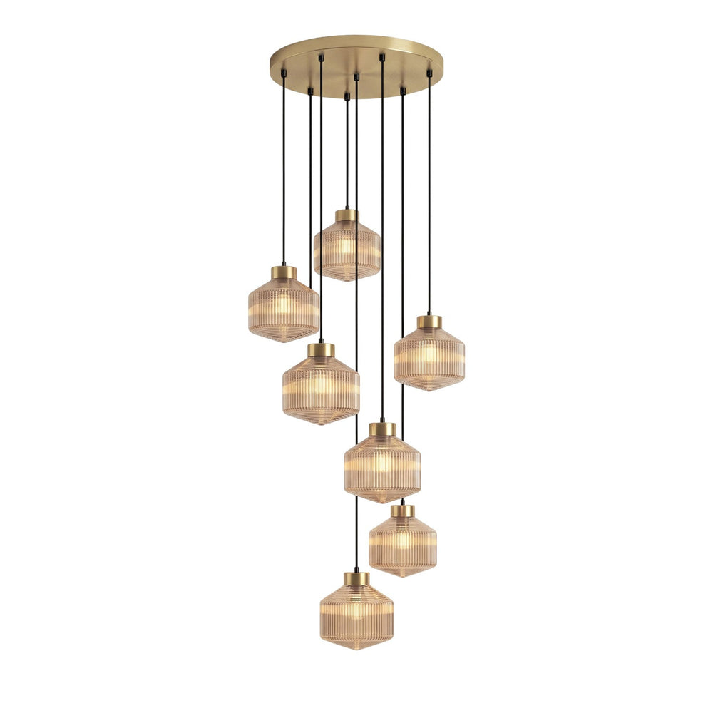 Striped Spinning Top Pendant Light