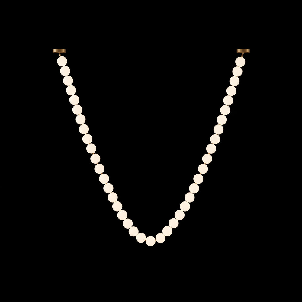 Pearl Glass Necklace Balls Chandelier