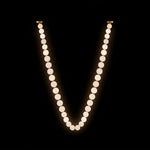 Pearl Glass Necklace Balls Chandelier