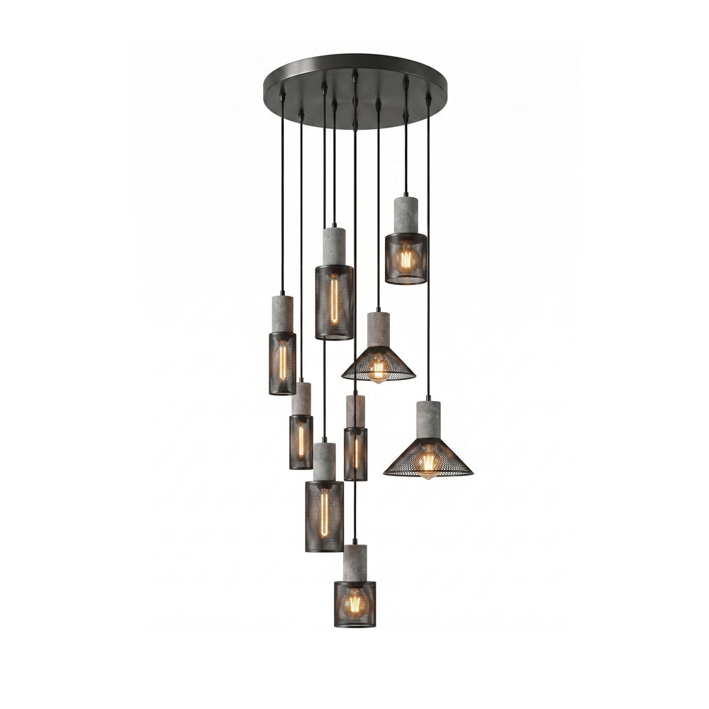 Cement Mesh Pendant Light