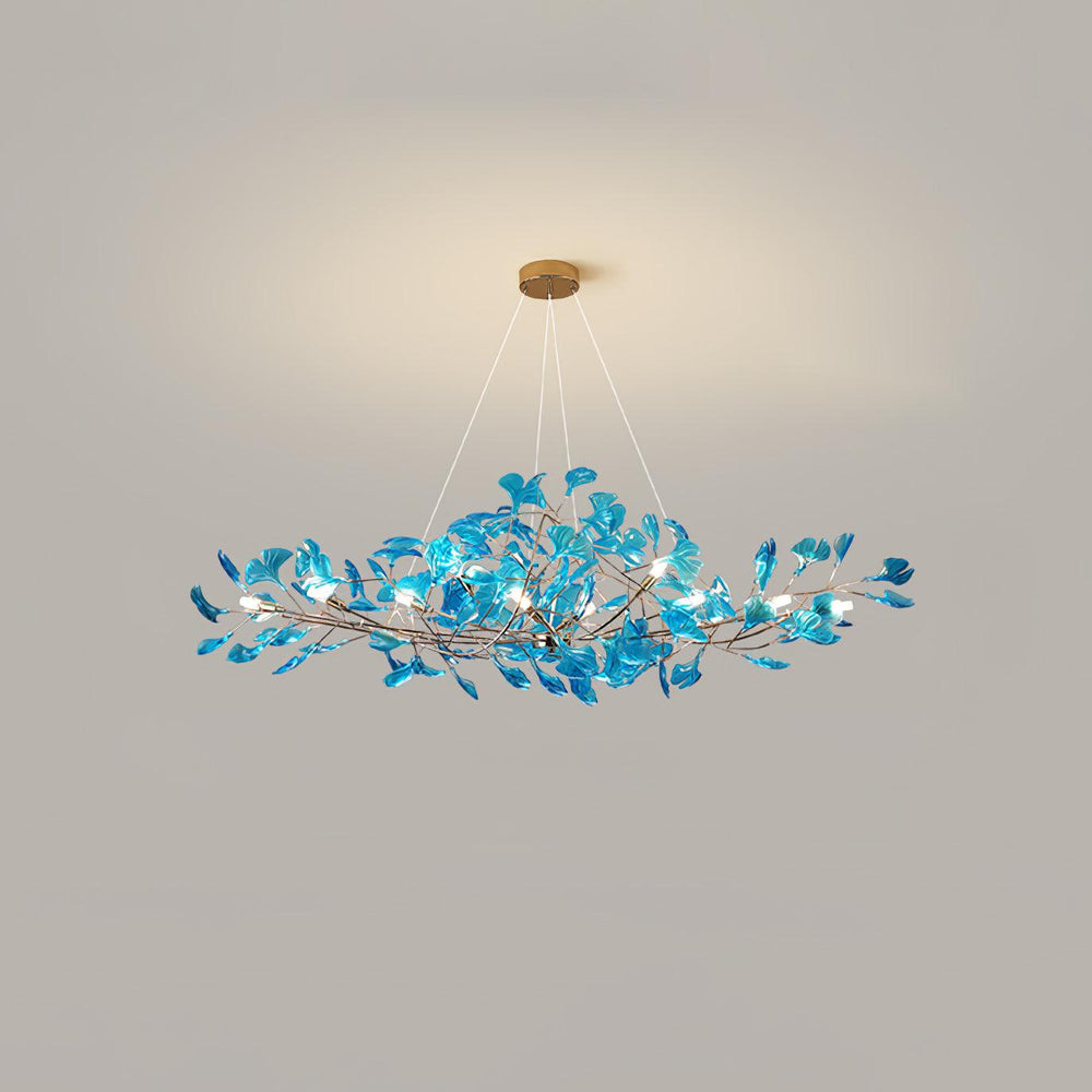 Acrylic Ginkgo Leaf Chandelier