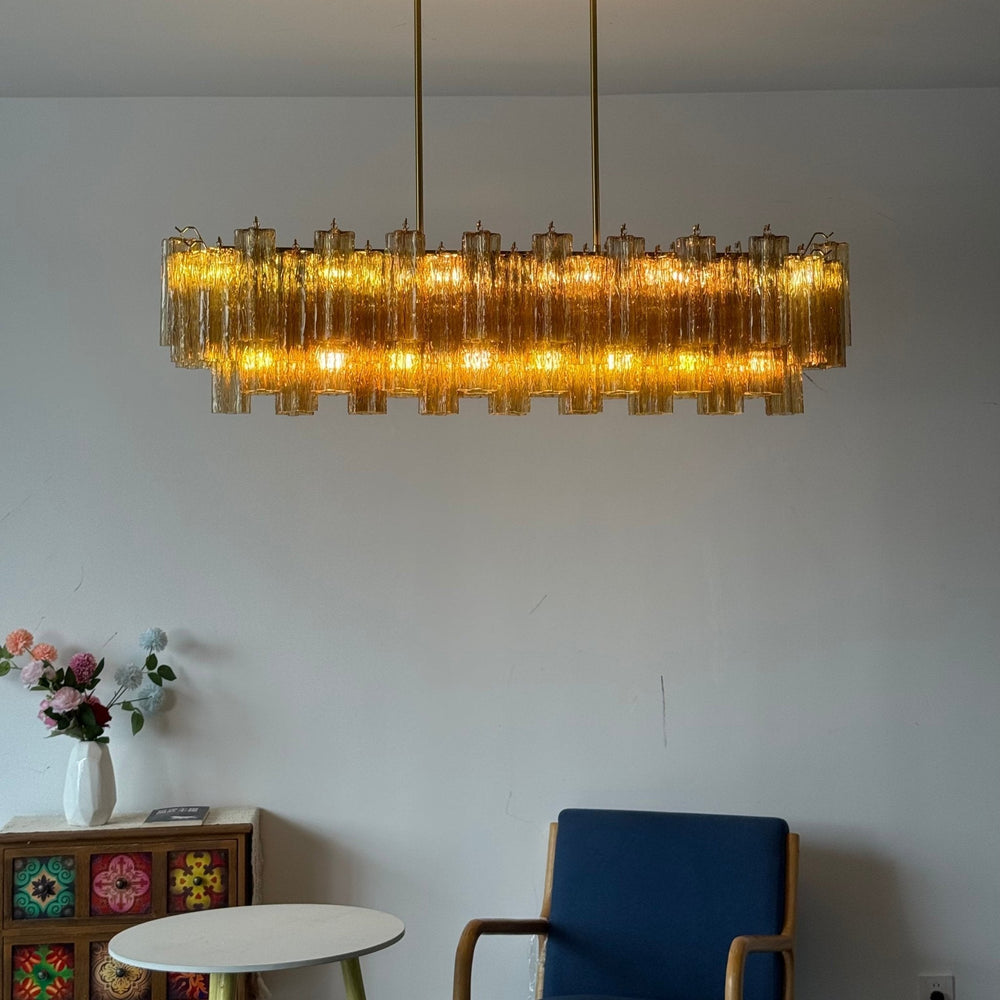Eloria Glass Linear Chandelier