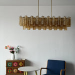 Eloria Glass Linear Chandelier
