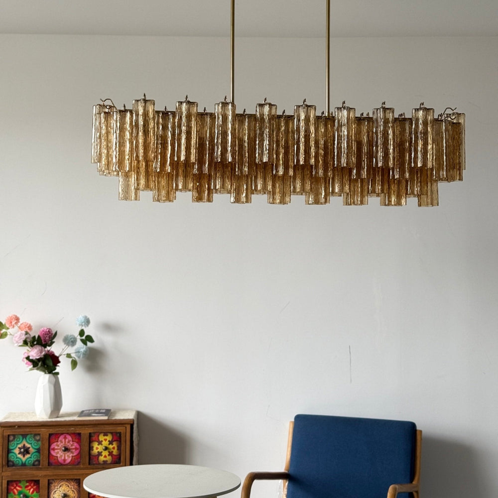 Eloria Glass Linear Chandelier