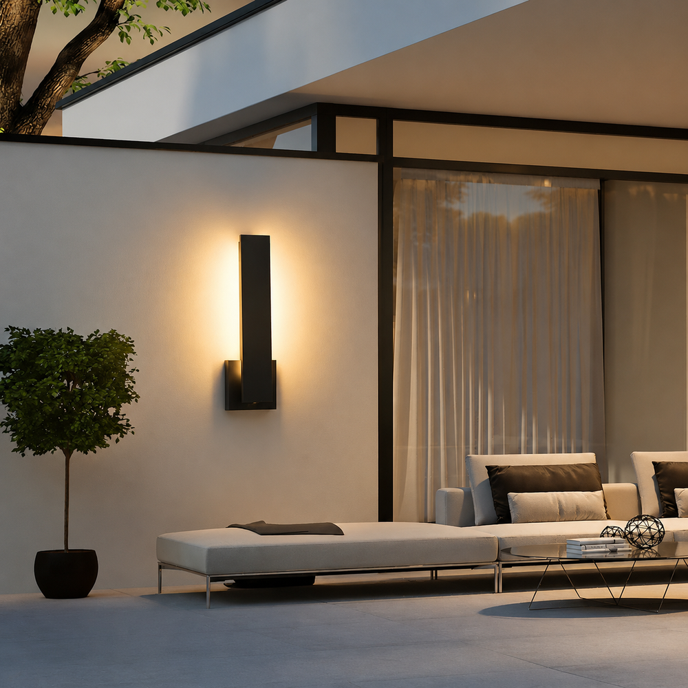 AetherLine Modern LED Outdoor Wall Light – Waterproof Architectural Sconce
