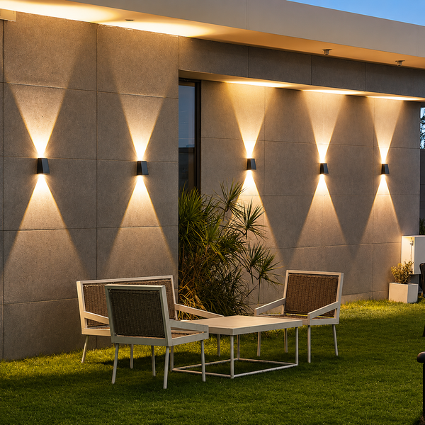 AiroBeam Solar Up & Down Outdoor Wall Light
