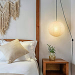 Kozo Paper Globe Swag Pendant (white plug wire)