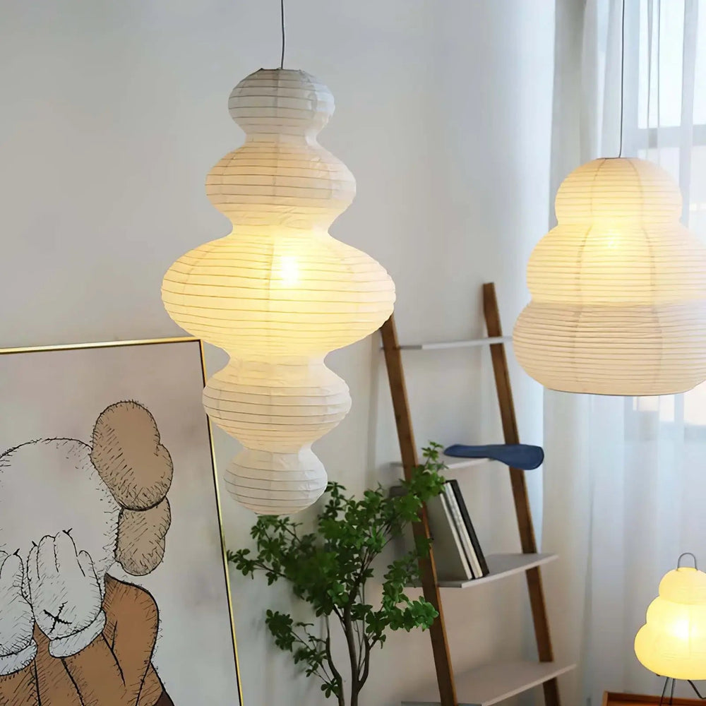 Kozo Paper Metal Pendant Lamp