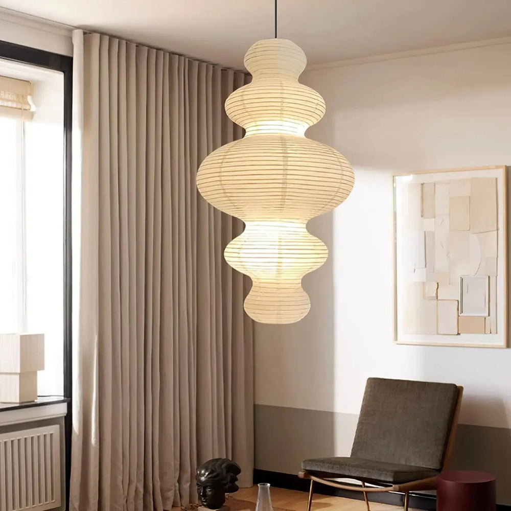 Kozo Paper Metal Pendant Lamp