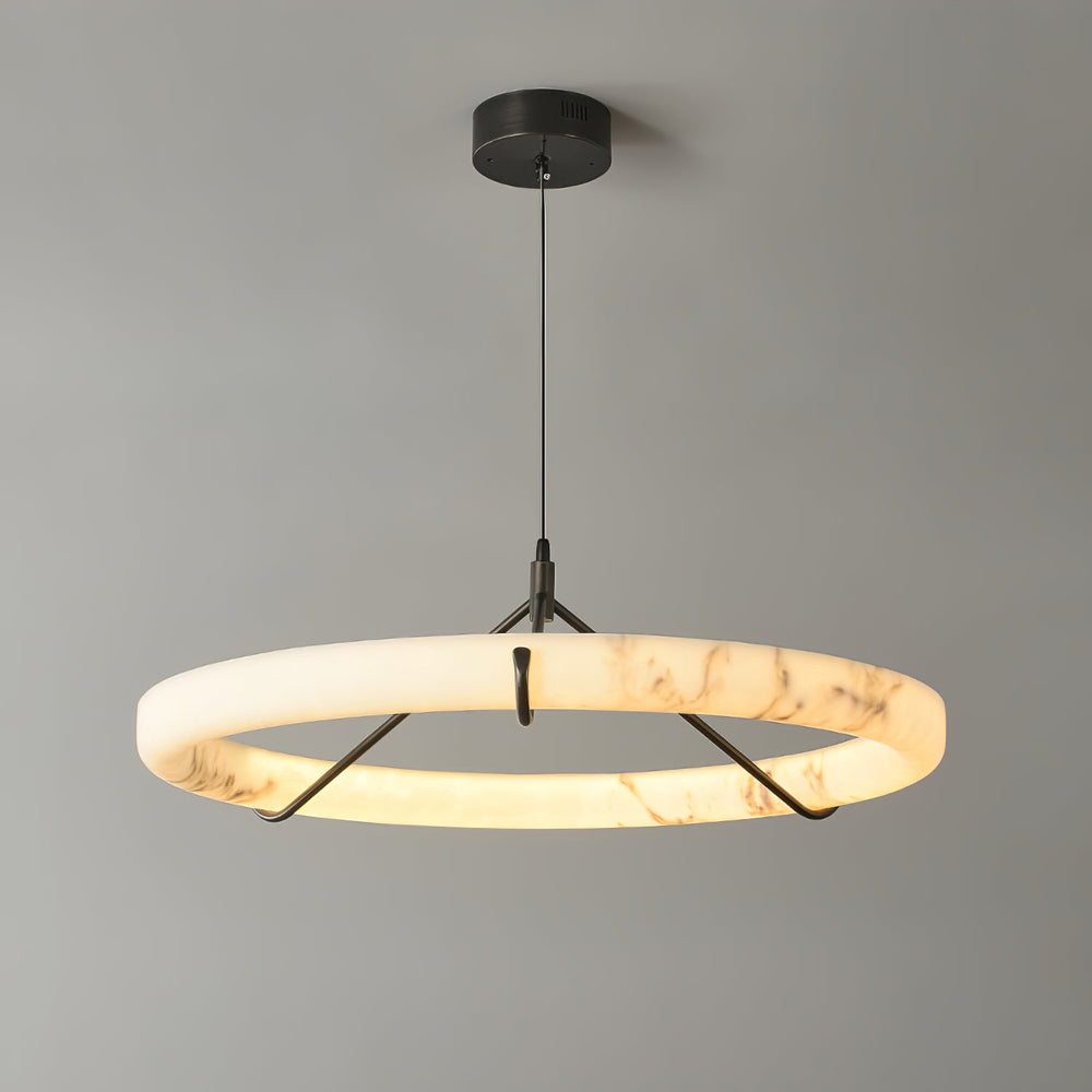Alabaster Ring Pendant Lamp