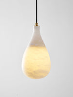 Alabaster Raindrop Pendant Light
