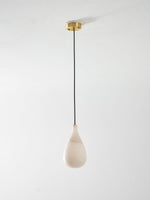 Alabaster Raindrop Pendant Light