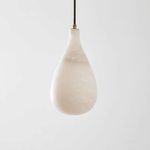 Alabaster Raindrop Pendant Light