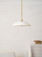 Alabaster Dome Pendant Lamp