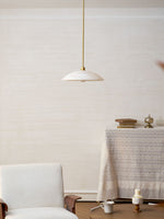 Alabaster Dome Pendant Lamp