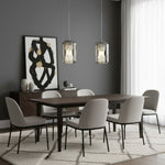 Alabaster Glass Cylinder Pendant Light