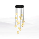 Alabaster Balls Cluster Chandelier