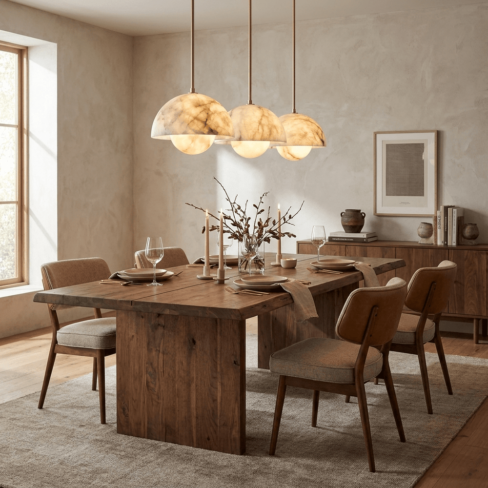 Alabaster Bud Pendant Lamp