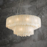 Alabaster Cascade Tiered Chandelier