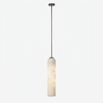 Alabaster Cylinder Pendant Light