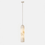 Alabaster Cylinder Pendant Light