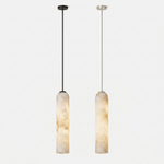 Alabaster Cylinder Pendant Light