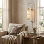 Alabaster Cylinder Wall Light