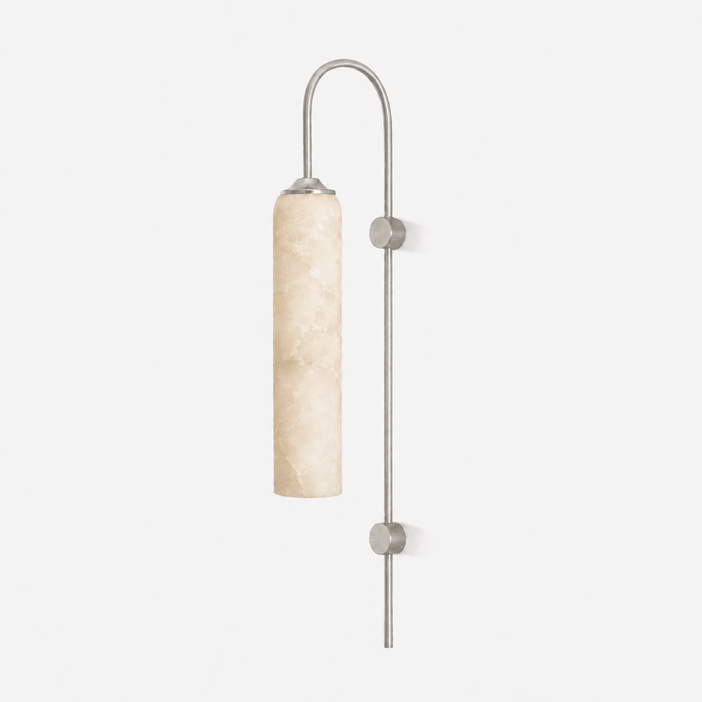 Alabaster Cylinder Wall Light