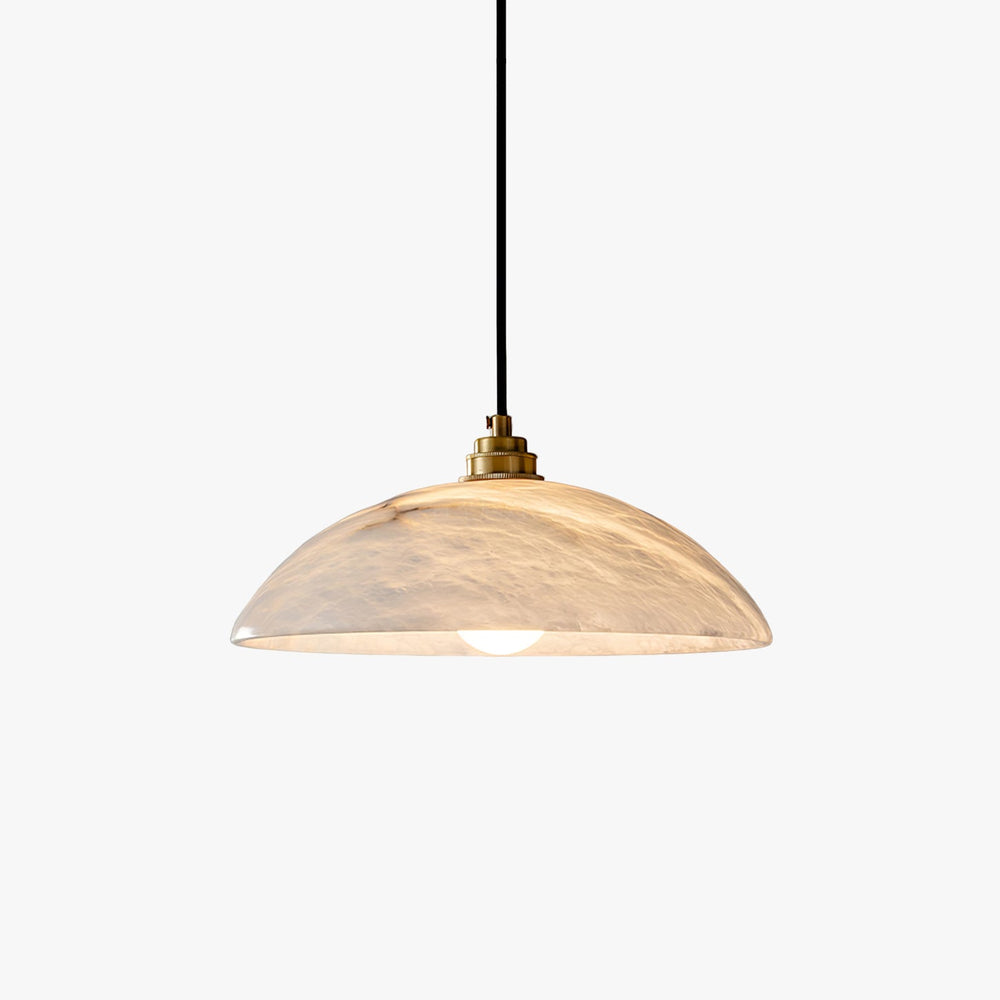 Alabaster Dome Pendant Lamp