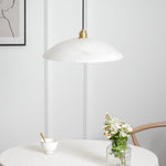 Alabaster Dome Pendant Lamp