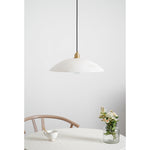 Alabaster Dome Pendant Lamp