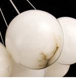 Alabaster Balls Chandelier