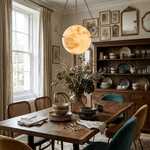 Alabaster Sphere Pendant Lamp