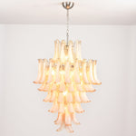 Amber Cloud Glass Petals Chandelier