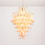 Amber Cloud Glass Petals Chandelier