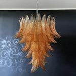 Amber Leaf Cascade Chandelier