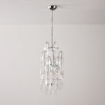Amber Prism Long Chandelier