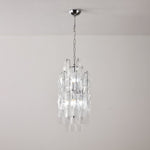 Amber Prism Long Chandelier