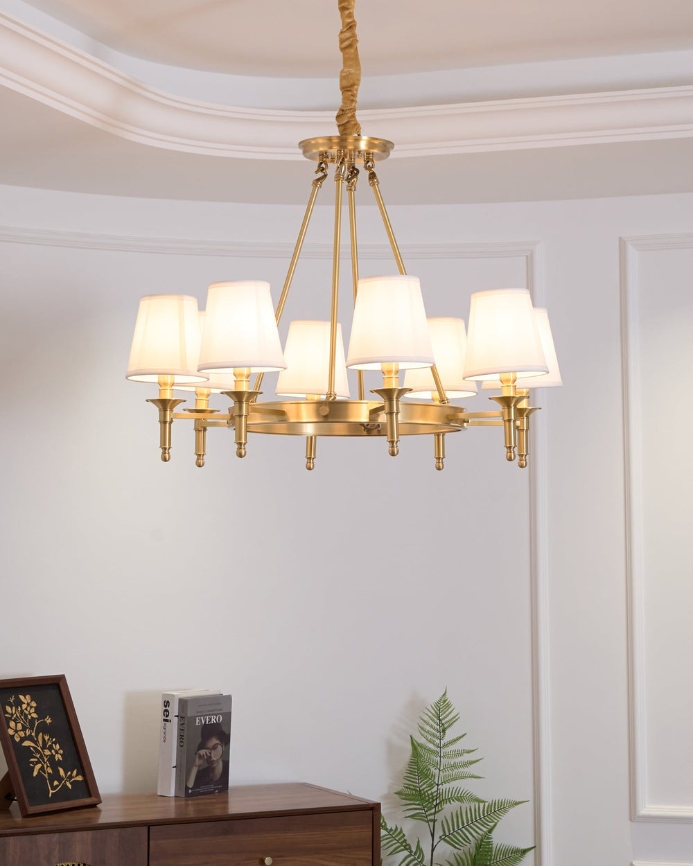 Antique Brass Chandelier