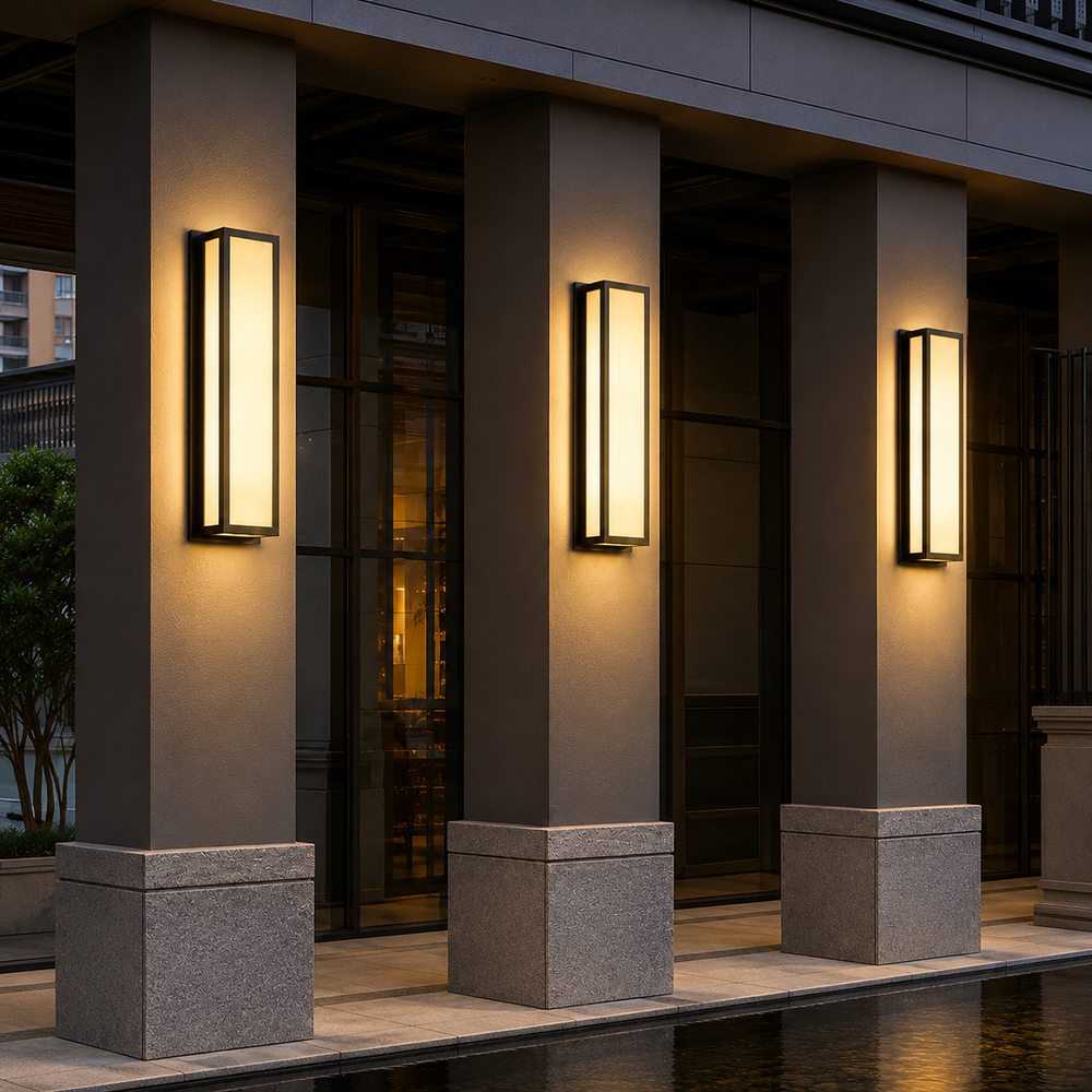 ApexLine Architectural Outdoor Wall Light – Modern Waterproof LED Sconce