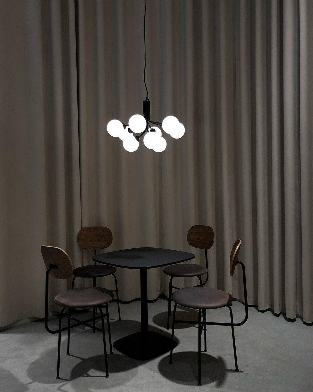 Glass Sphere Cluster Chandelier
