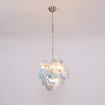 Aqua Blue Glass Chandelier