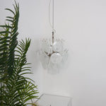 Aqua White Glass Chandelier