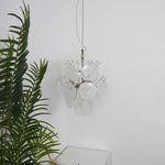 Aqua White Glass Chandelier
