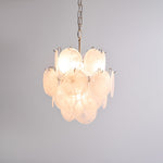 Aqua White Glass Chandelier